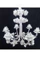 Lustre branco com 6 lampadas